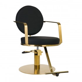 Hairdressing Chair GABBIANO ARRAS GOLD Black